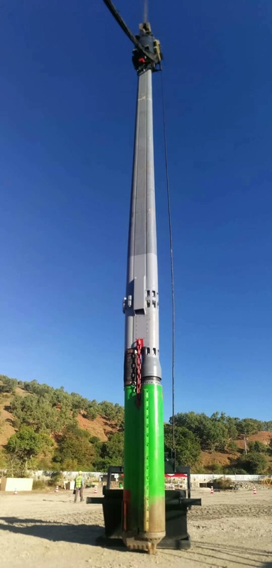 DN325 لوله تغذیه لرزش فرکانس 45-55 هرتز هند عملکرد قابل اعتماد ساخت و ساز Vibroflot