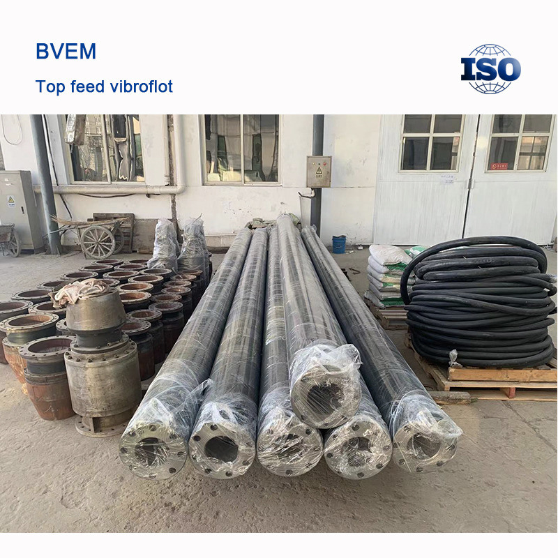 تجهیزات ویبروفلات با قطر خارجی 426 میلی‌متر برای نصب شمع فولادی و کارهای فونداسیون