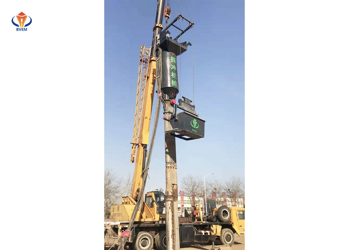 ویبروفلوت تغذیه قدرتمند پایین برای ساخت ستون سنگی در پروژه دریایی BJZC-V400-180 استفاده می شود