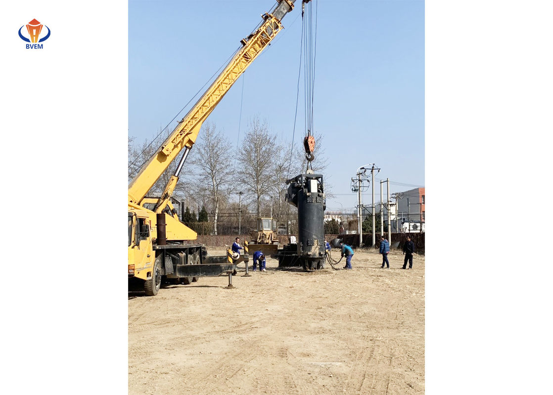 ویبروفلوت تغذیه قدرتمند پایین برای ساخت ستون سنگی در پروژه دریایی BJZC-V400-180 استفاده می شود