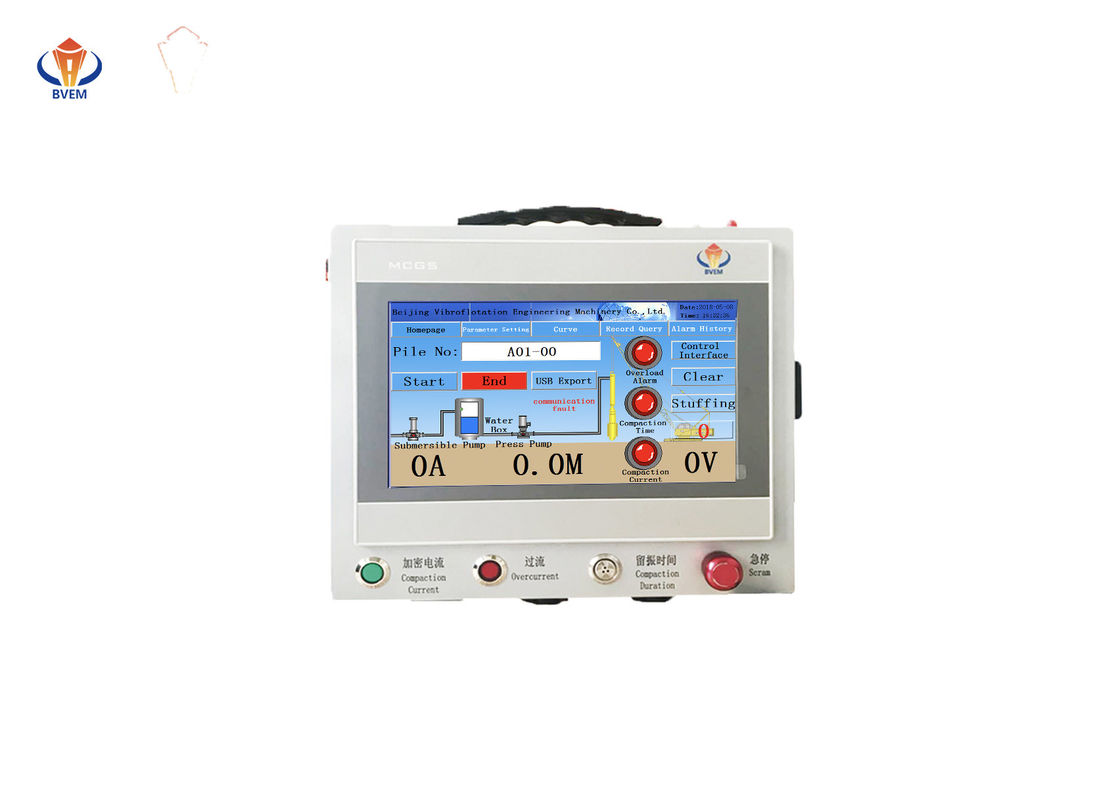 کنترل از راه دور Vibroflotation Data Logger / تجهیزات ثبت اطلاعات اندازه صفحه 10 اینچ